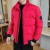 The brand men's down jacket is thickened, warm, casual, with a stand-up collar and a slimming, cold-proof casual coat trend for autumn and winter Specification image